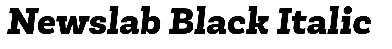 Newslab Black Italic